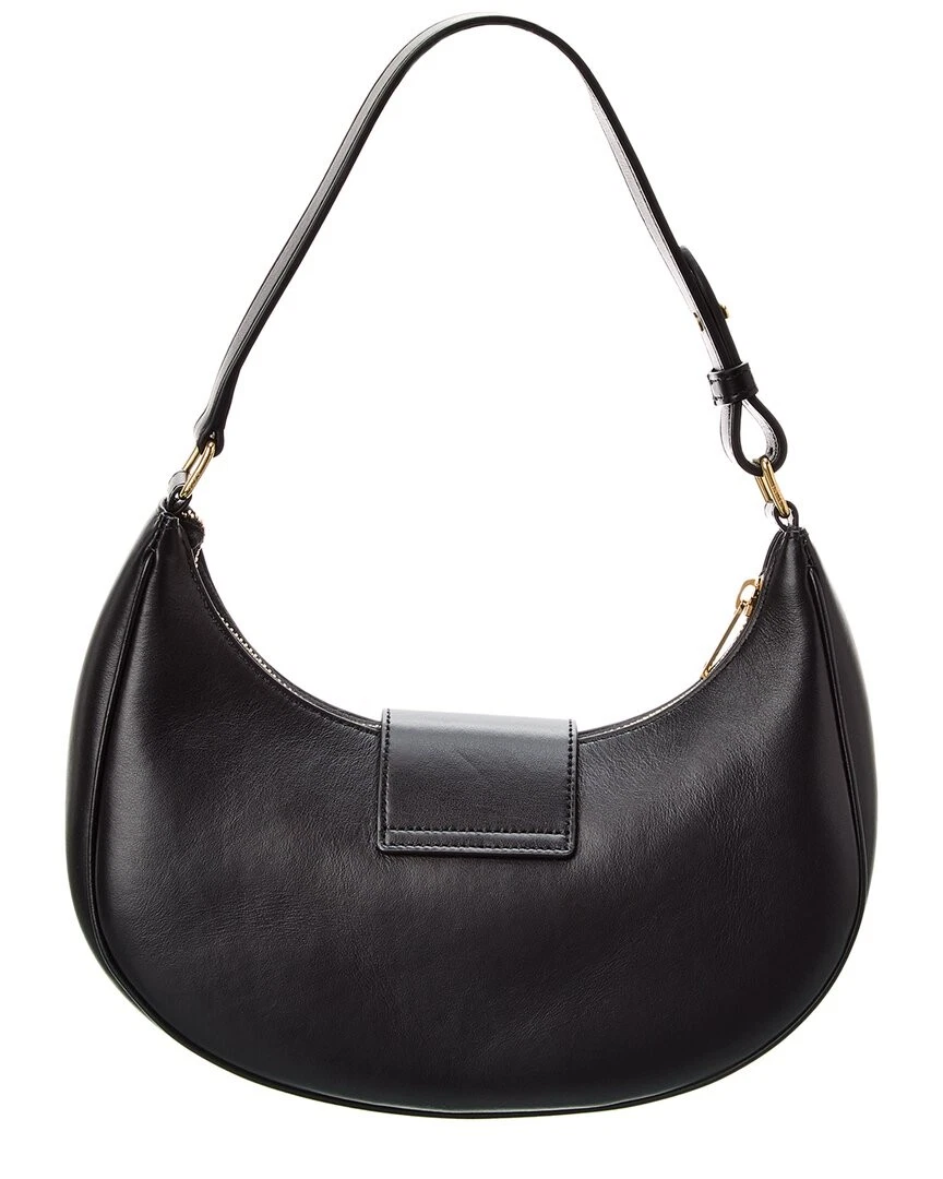 Celine Ava Triomphe Borsa a tracolla media in pelle da donna nera