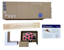 Lovevery Look At Me Ladybug Toy 0-2 Months High Contrast Wooden Baby Toy Viral