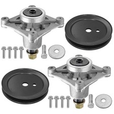 604214 603987 42" Deck Spindles w/ 4.8" OD Pulley for Hustler Raptor 7000 Series