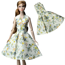 Countryside Fashion Floral Dress For 11.5'' 12'' Doll Clothes Outfit Accessories