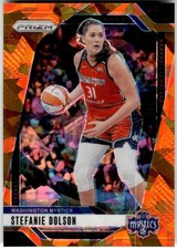 2024 Panini Prizm WNBA #34 Stefanie Dolson Ice Orange Prizms