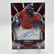 2025 Topps Tier One Michael Harris II Break Out Auto Red Foil /25 Braves