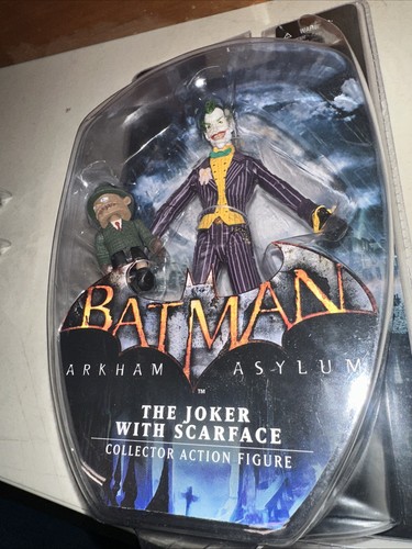Arkham Asylum Series 1 Joker with Scarface Collector Action Figure NIP - Picture 8 of 10