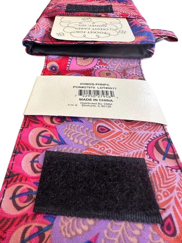 NEW Olivia Moss Cell Phone Caddy Case Peacock Parade Collection Multicolor - Image 4 of 4