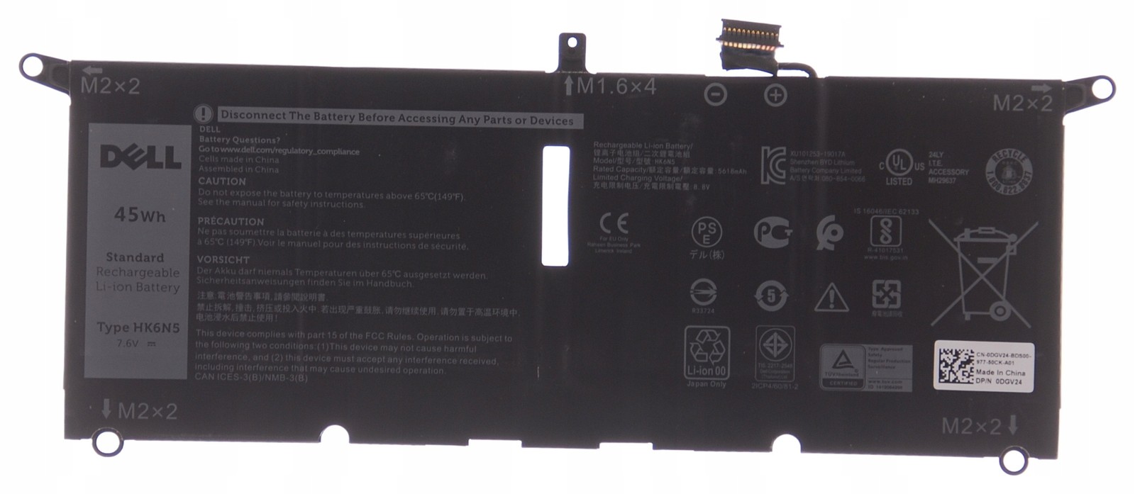 Batería DELL Inspiron 7390 Latitude 3301 HK6N5