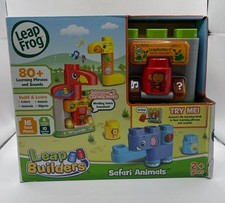 Leap Frog Builders Safari Animals Leap Builders 80 Learning Phrases and Sounds