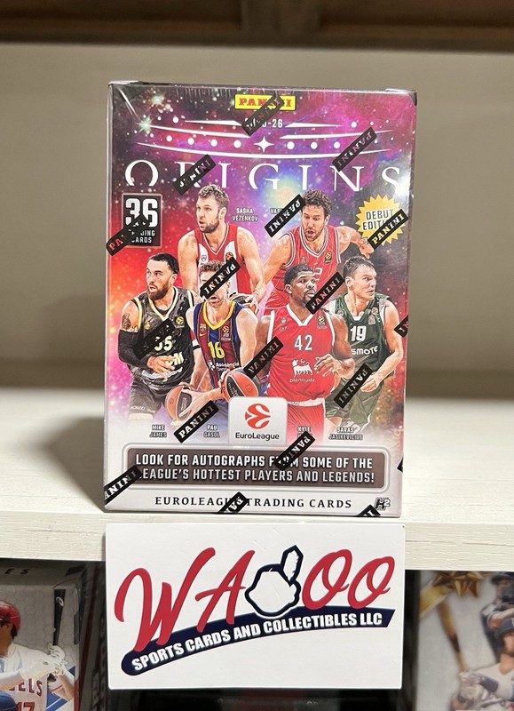 2025/26 Panini Origins EuroLeague Basketball H2 Factor Sealed Trading Card Box