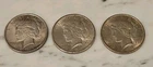 ( 3 ) 1924 Silver Peace Dollars 90% Silver