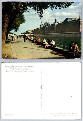 Continental Paris France Quais De La Seine Postcard