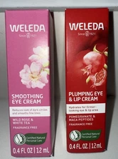 ( 2 Pack ) Weleda -Smoothing Eye Cream -Plumping Eye & Lip Cream -0.4 fl Oz|12ml