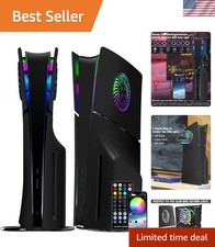 Elegant PS5 Slim Faceplate with RGB Ring - Anti-Scratch  Dustproof 2023