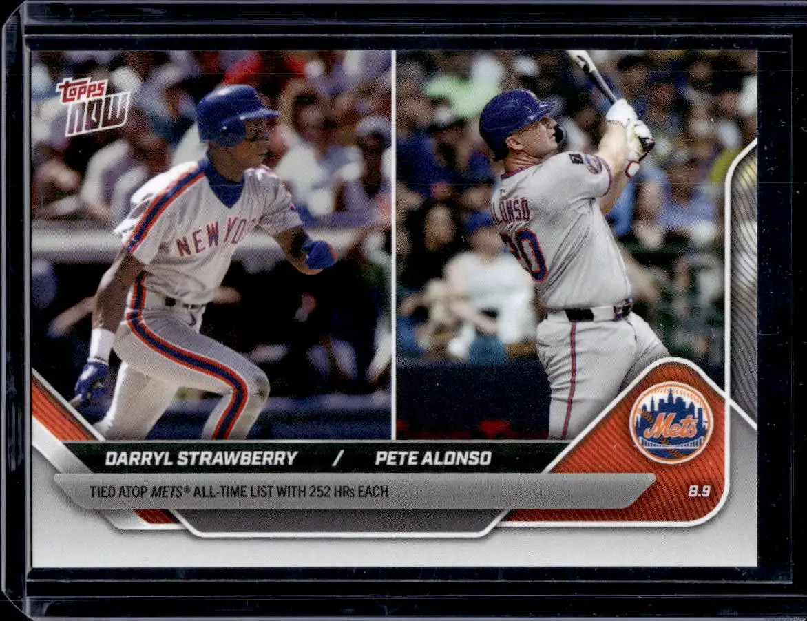 2025 Topps Now #541 Darryl Strawberry / Pete Alonso Base Card (Qty)