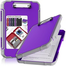 Thicker Clipboard with Storage, Internal Pen Pouch Included, A4 / Letter Size...