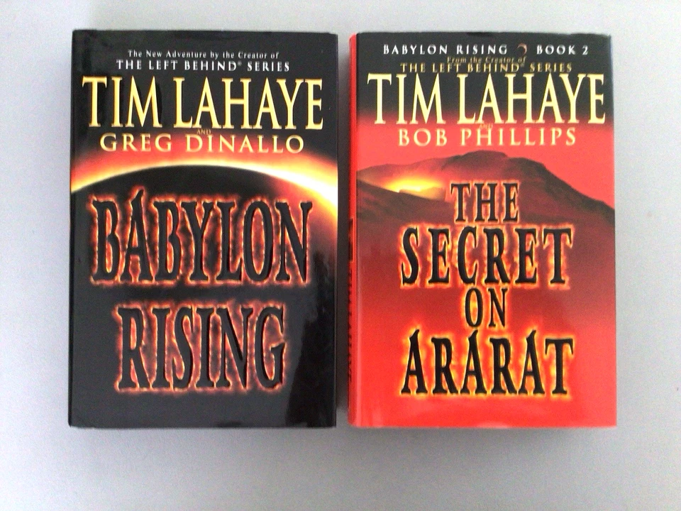 Tim LaHaye Jerry Jenkins Book Lot Babylon Rising + Secret on Ararat  HC  💫VG ++ - Image 2 of 4