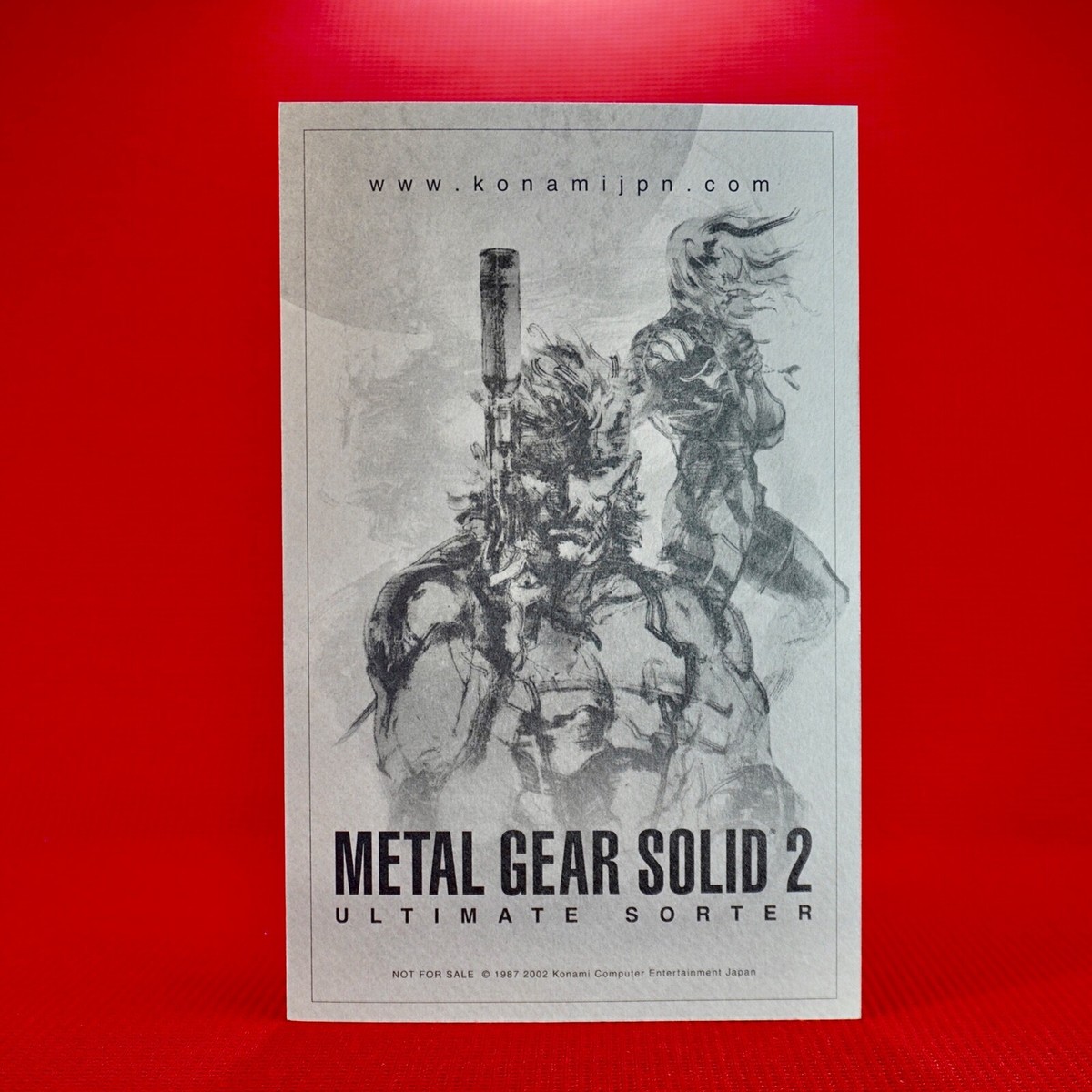 Metal Gear Solid 2 Ultimate Sorter Black Edition CD Limited 1000 