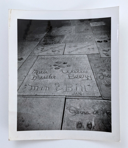 Vintage Fotos Graumans Chinesisches Theater Promi Handabdrücke Signatur Hollywood - Bild 6 von 6