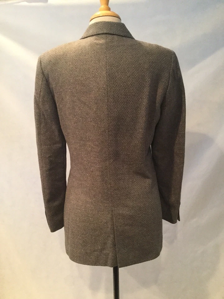 Vintage Zanella, Italian Made Women’s 2 Btn Cashmere Blend Blazer, Multi-size 8 Foto 2 de 4