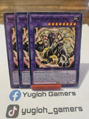 Yu-Gi-Oh Dinowrestler Chimera T Wrextle X3 Different Sets 1st Edition Common LP