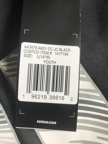 NWT ADIDAS Boy's Youth Tech Fleece Pullover Hoodie Logo M(10-12) Black - Picture 4 of 5
