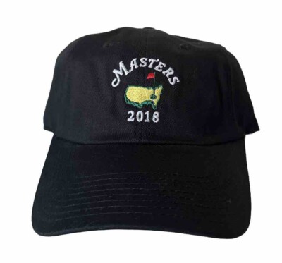 NWT The Masters 2018 Hat Adult Adjustable Black American Needle Strapback Golf