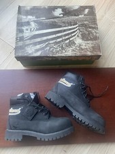 Timberland 6" Premium Classic Waterproof Kids Black Boots Size 1.5 M NEW