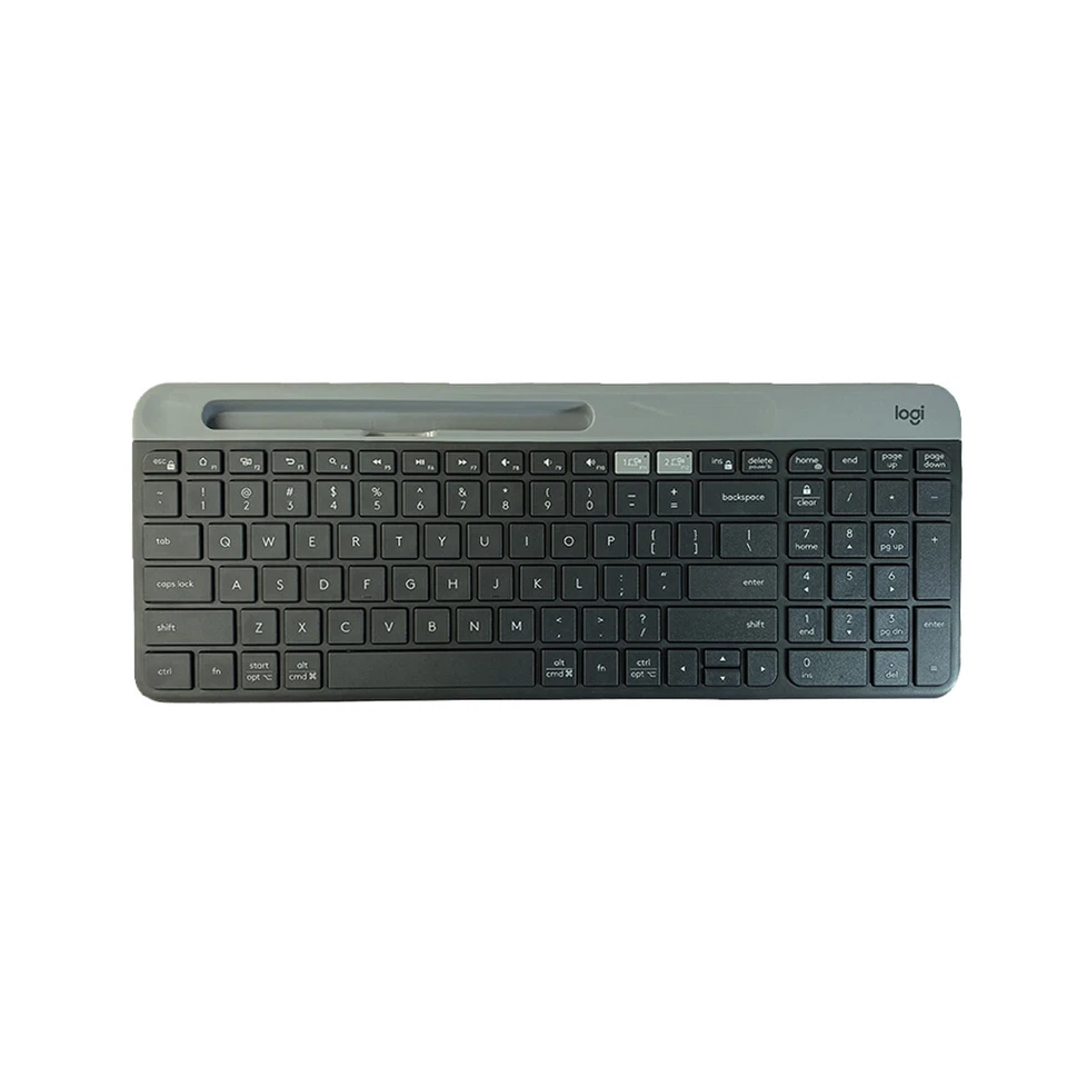 Logitech K580 Multi-Device Slim Wireless Keyboard, Built-in Cradle for Device
