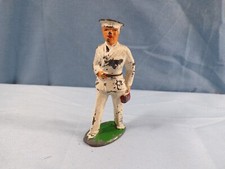 Vintage Barclay B81 Metal Toy Soldier Navy Doctor in White INV5