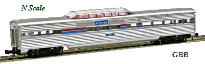N 1:160 Scale AMTRAK 3 Car Passenger Set MODEL POWER New 3033, 3043, 3053 - Image 4 of 4