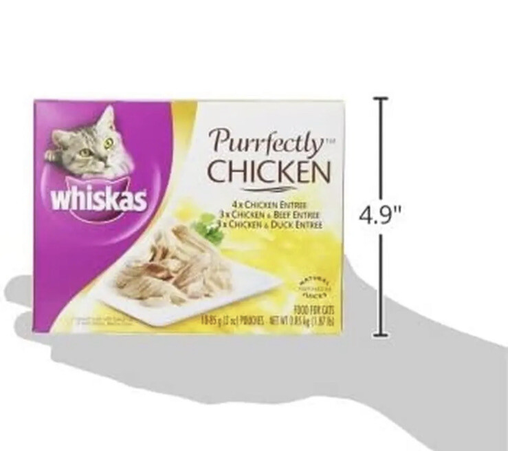 Whiskas Purrfectly Chicken Variety Pack Natural Wet Cat Food 20 Total