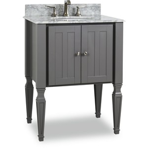 Elements-VAN089-T-Jensen-28-034-Vanity-Set-with-Wood-Cabinet-Marble-Top-and-One