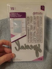 CSD1 Crafters Companion Gemini Special Day stamp and die set New