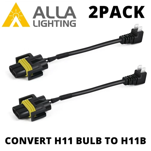 LED Headlamp H11➜H11B Adapter for Hyundai Kia, Convert H11 Bulb Plug to H11B