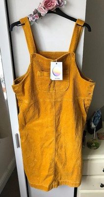 asos cord pinafore dress