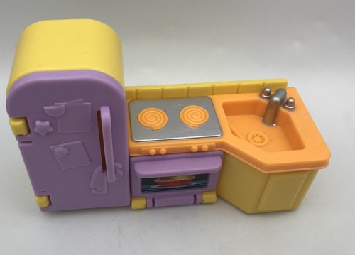 Fisher Price My First Dollhouse Dollhouse Kitchen FRIDGE STOVE SINK Purple HTF! - Picture 3 of 4