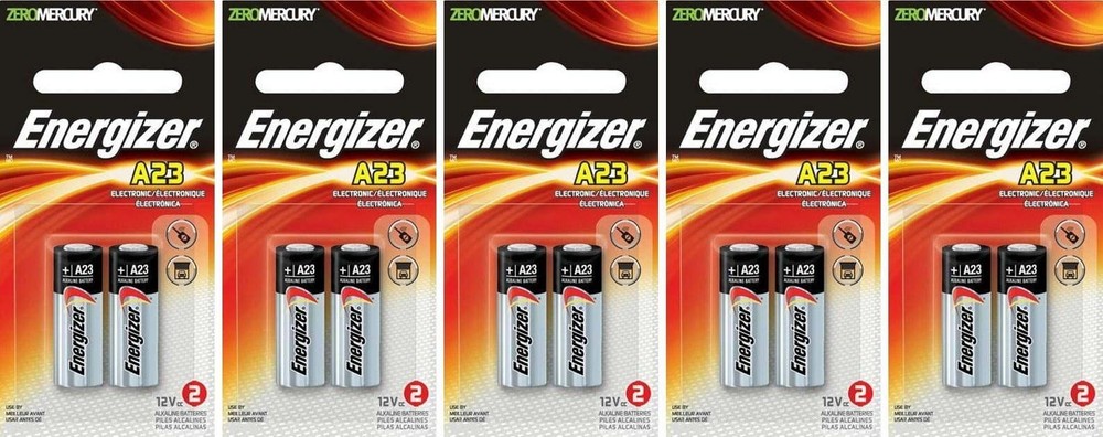 2 x 5 Energizer A23 21/23 23A MN21 GP23 12v Alkaline 10 Batteries