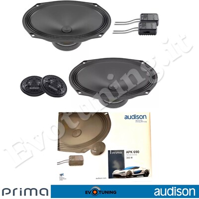 Audison Prima APK 690 6x9 15x23 cm 300W 2-Wege Oval 4Ω 4-Treiber Set
