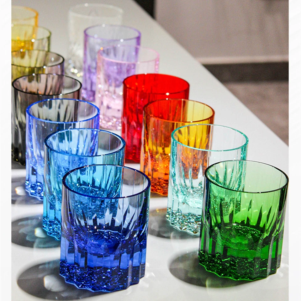 Vasos de whisky K9 Crystal Glass Rocks antiguos vidrio pesado corte transparente 8 oz Foto 4 de 4