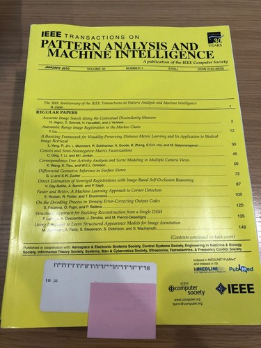 IEEE TRANSACTIONS on PATTERN ANALYSIS and MACHINE INTELLIGENCE 2010 * Full Year - Picture 13 of 13