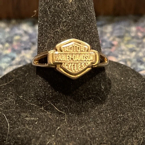 Harley davidson ring best sale gold