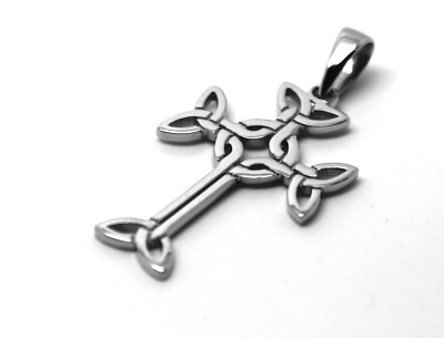 Genuine New Large Sterling Silver 925 Celtic Cross Pendant 425 | eBay