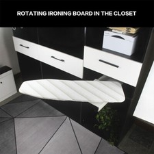 Modern Closet Pull-Out Retractable Ironing Board Cabinet Height Adjustable White