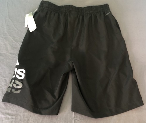 Adidas Aeroready Shorts Jugend XL (18/20) schwarz weiß grau Logo 100% Neu mit Etikett - Bild 4 von 5
