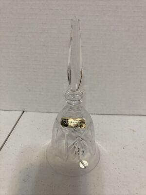 Beautiful Lead Crystal Dinner Bell 7  Tall