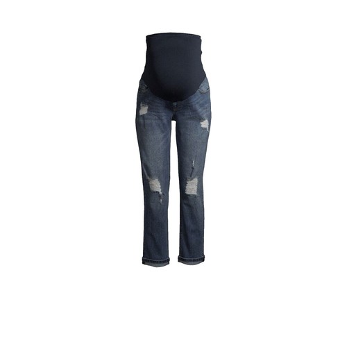 Lakenzie Jeans Born Sinner Distressed Denim - Dark Stone - XSmall