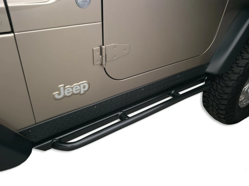 Body Armor 1997-2006 Fits Jeep Wrangler Rockcrawler Side Steps Black TJ-4121 - Image 3 of 4