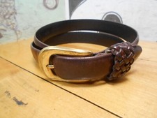 Liz Claiborne Brown Leather Belt Women's Size L 28328