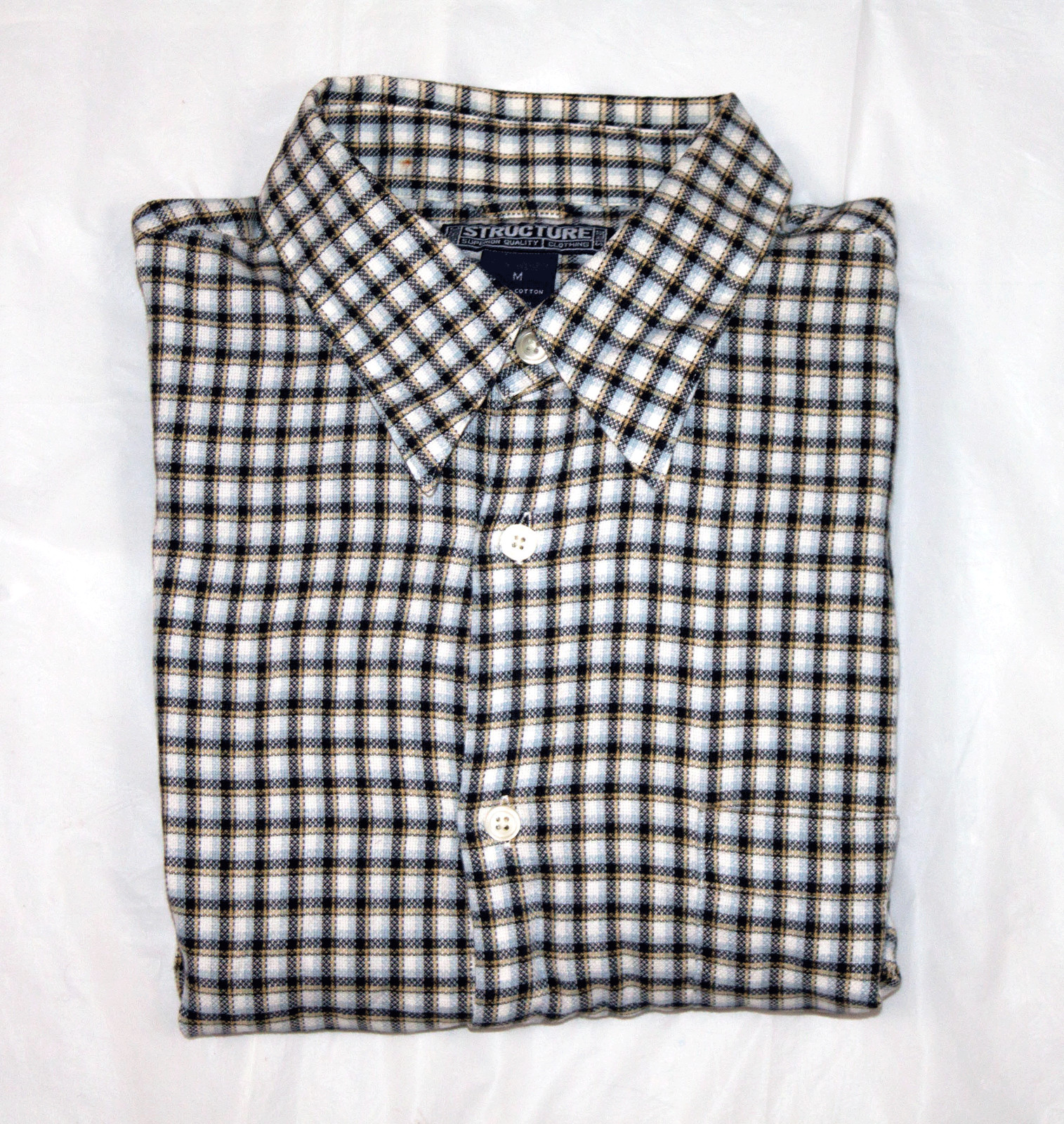 Structure Mens Long Sleeve Button Front Shirt Siz… - image 6