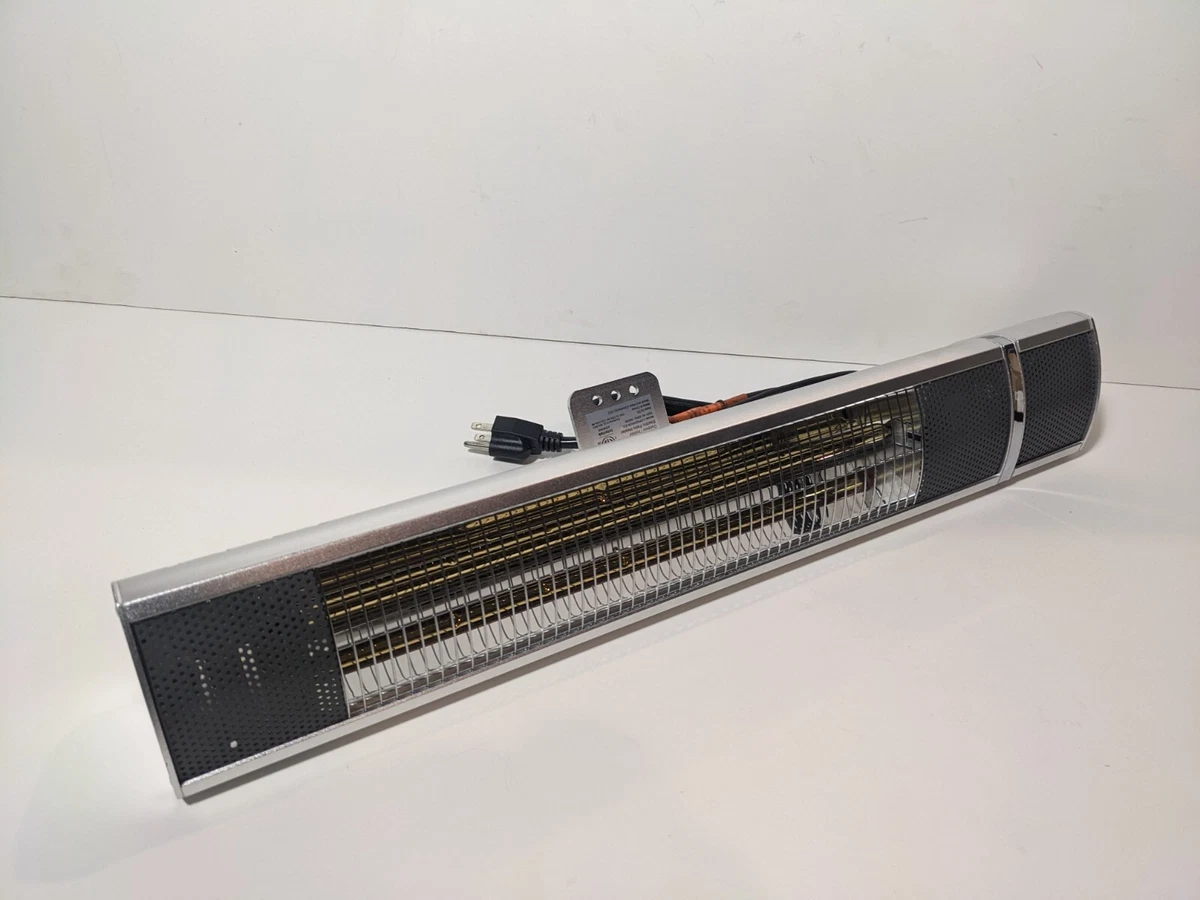 Comfort Zone CZPH20RSL 500/1000/1500W Electric Patio Heater with Remote  Control | eBay