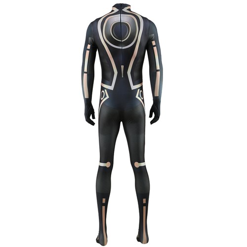Adult Kids Tron Legacy Cosplay Bodysuit Sam Flynn Jumpsuit Cos Costume Halloween - Picture 12 of 16