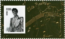 Guyana - 2013 - Elvis Gold Stamp - Single Stamp - MNH